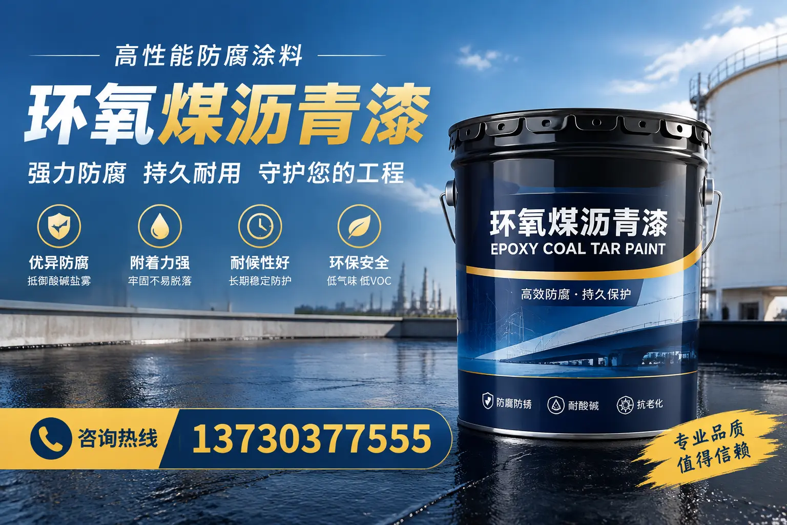 环氧煤沥青漆的耐久性分析，适合潮州的使用场景